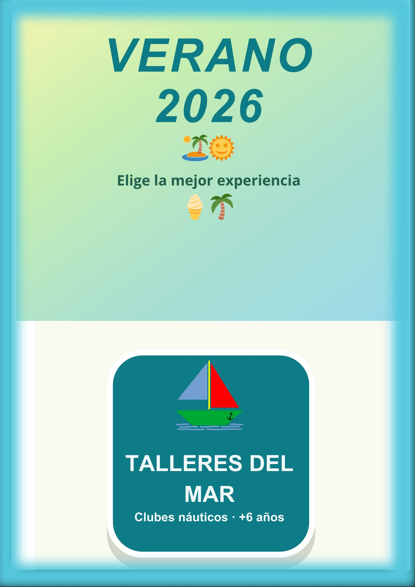 2.- TALLERES DEL MAR( HASTA EL LUNES 2 DE MARZO NO SE PUEDE HACER LA SOLICITUD)